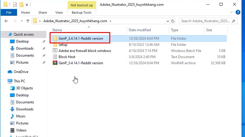 Adobe Illustrator 2025: Hướng Dẫn Cài Đặt Chi Tiết A-Z 14 Vào thư mực GenP_3.4.14.1-reddit version