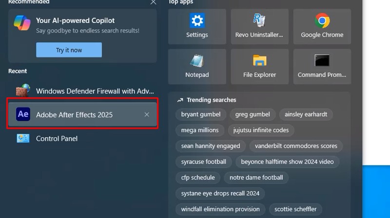 After Effects 2025: Cài Dễ, Link Tải Cực Nhanh 19 Khởi chạy phần mềm Adobe After Effects 2025 đã cài
