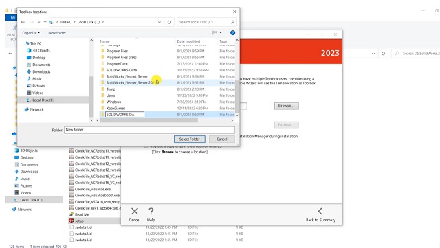 Chạy các file để cài đặt