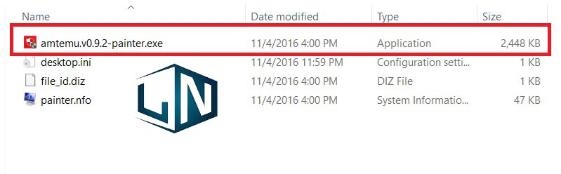 Chạy file amtemu.v0.9.2-painter Chạy file amtemu.v0.9.2-painter