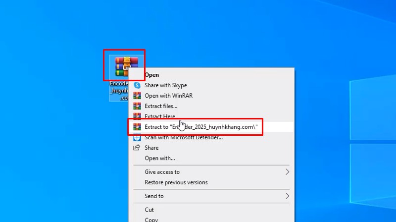 Encoder 2025: Hướng dẫn cài đặt chi tiết 10 Giải nén phần mềm Encoder 2025