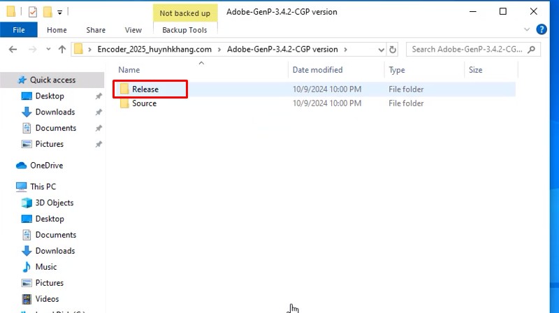 Encoder 2025: Hướng dẫn cài đặt chi tiết 15 Vào thư mục Release