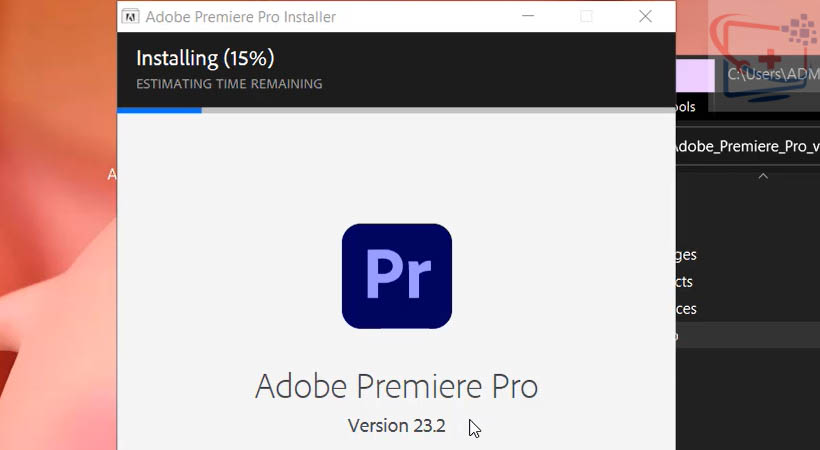 Đợi phần mềm được cài.