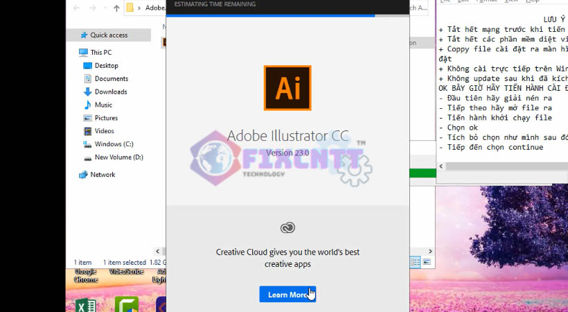 cài Adobe Illustrator 2019.