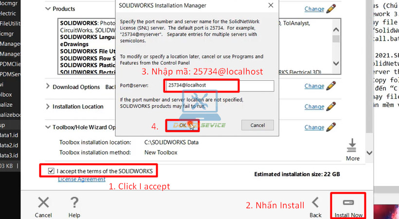 Hướng dẫn cài đặt SolidWorks 2021