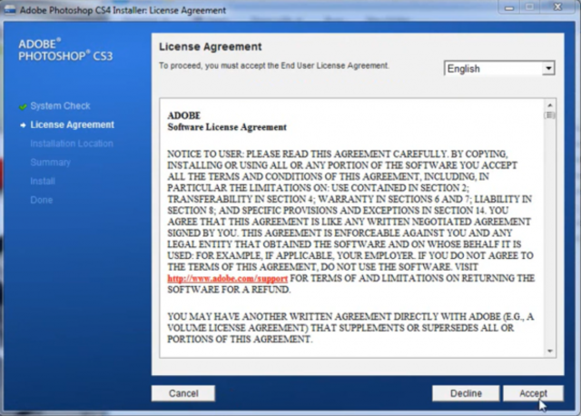 Hướng dẫn cài đặt Adobe Photoshop CS4