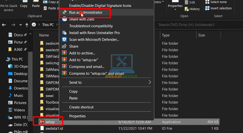 Hướng dẫn cài đặt Solidworks 2022