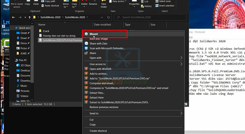 Hướng dẫn cài đặt SolidWorks 2020