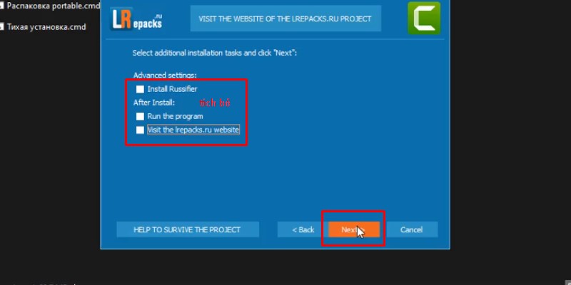 Camtasia 9 Hướng Dẫn Cài Đặt Chi Tiết 14 tích bỏ chọn như hình rồi bấm next hoàn thành cài đặt