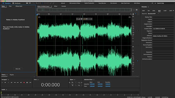 Đôi nét về phần mềm Adobe Audition CC 2019