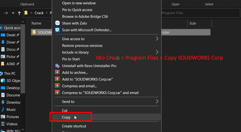 Hướng dẫn kích hoạt Solidworks 2022