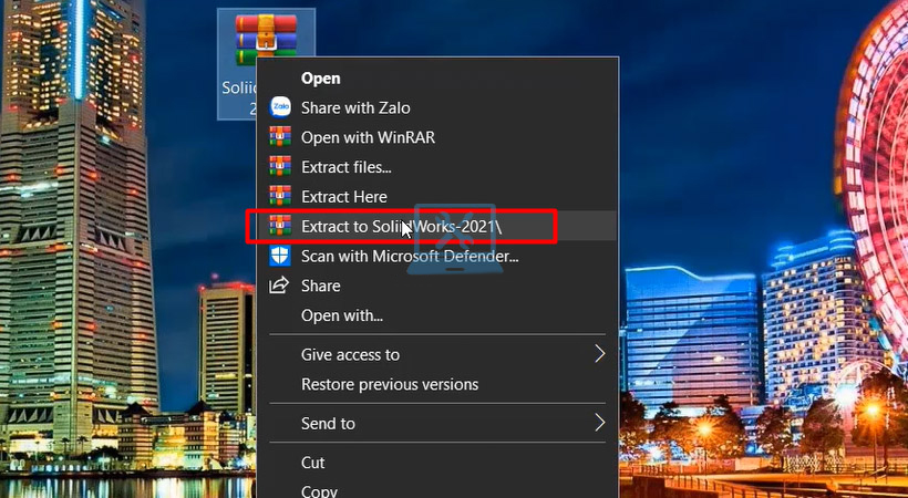 Hướng dẫn cài đặt SolidWorks 2021