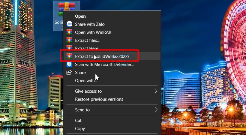 Hướng dẫn cài đặt Solidworks 2022