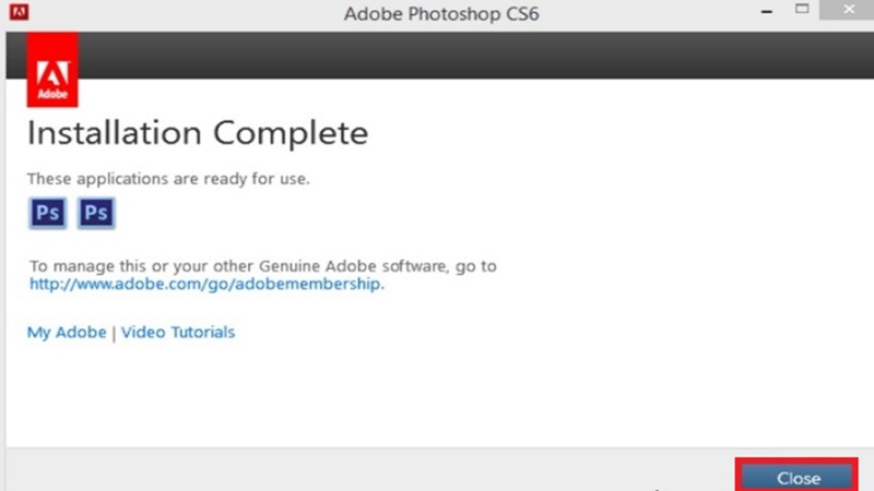 Hướng dẫn cài Photoshop CS6 vĩnh viễn full - Bước 7