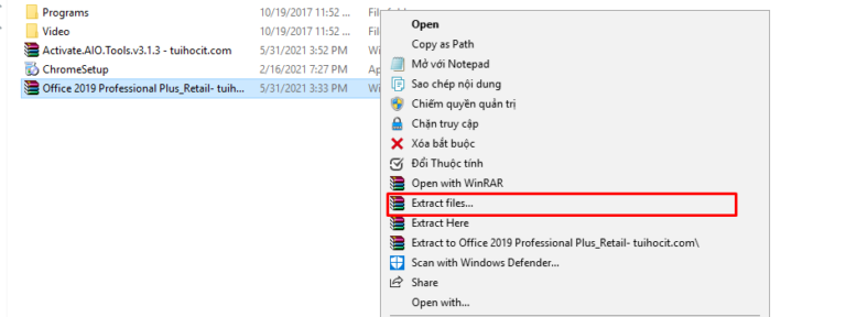 Hướng dẫn tải và cài đặt Microsoft Office 2019 full