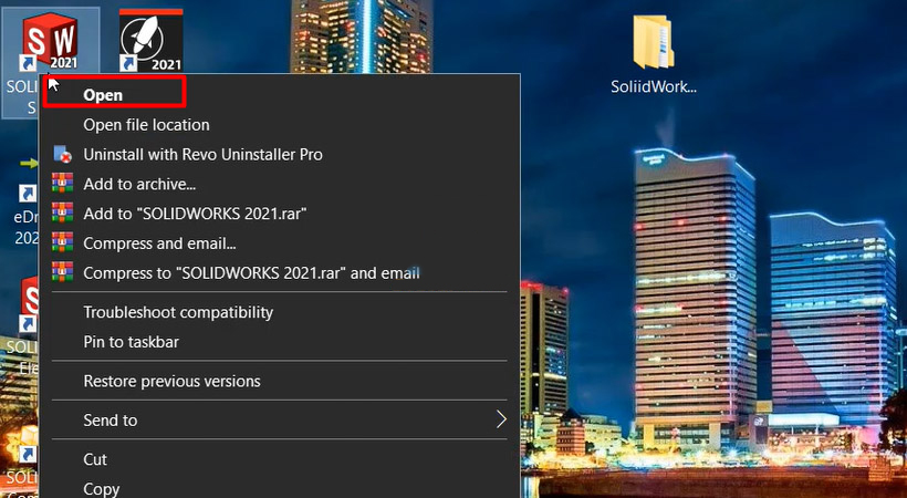 Hướng dẫn kích hoạt SolidWorks 2021